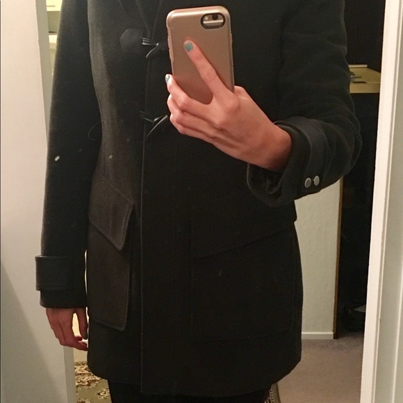 Andrew Marc dark olive wool coat - Picture 8 of 8